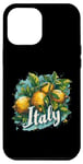 Coque pour iPhone 12 Pro Max Jaune citron Italie design graphique cool citation ami famille