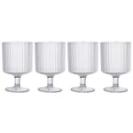 Clas Ohlson Vinglas i plast 23 cl stapelbara, 4-pack