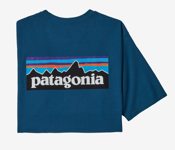 Patagonia P-6 Logo Responsibili-Tee, t-skjorte herre Wavy Blue 38505-WAVB S 2021