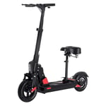 Foldable Scooter Electric-Scooter with Seat 10 '' Electric Scooter 350W, Up To 30Km / H, Adjustable Height Kick Scooter