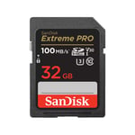 SanDisk Extreme PRO 32GB 100MB/s UHS-I V30 SDHC Memory Card