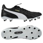 PUMA King Top Fg/ag - Sort/hvit/PUMA Gold Gress (Fg) / Kunstgress (Ag) Fotballsko male