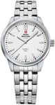Swiss Military by Chrono SMP36010.02 Chrono Hvid/Stål Ø33 mm
