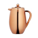 Le'Xpress Double Walled Copper Finish Cafetiere - 8 Cup