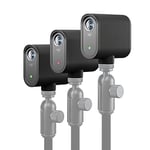 Logitech for Creators Mevo Start Pack de 3 caméras, Caméra Live Streaming Sans Fil, diffusion en direct multi-caméra HD sans fil 1080p, contrôle intelligent des applications