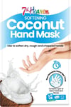 7th Heaven Softening Coconut Hand Mask with Shea Butter to Soften Dry, 1 pair