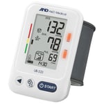 A&D Medical Wrist Blood Pressure Heart Rate Monitor Battery Powered Portable