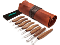 BeaverCraft Tools S18X Täljkit med Läderfodral