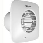 Xpelair 93019AW Simply Silent DX100BHTS Humidistat Square Intermittent Extractor Fan