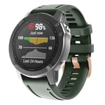 Garmin Fenix 7S / 6S Pro / 5S Plus Klockarmband i Silikon - Grön