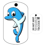 Doris the Dolphin (Travel Bug) For Geocaching - Trackable Tag - Unactivated