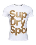Superdry Men COMBAT CAMO TEE T-shirt - White, X-Small