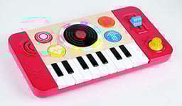 Jouet Hape - Table de Mixage DJ Mix - Clavier de Synthé et Disque Noir - Jouet pour Enfant à partir de 12 Mois - Jeu Musical Garçon et Fille - Sensoriel, Sonore et Coloré