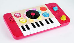 Jouet Hape - Table de Mixage DJ Mix - Clavier de Synthé et Disque Noir - Jouet pour Enfant à partir de 12 mois - Jeu Musical Garçon et Fille - Sensoriel, Sonore et Coloré