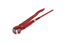 GEDORE red Clé serre-tubes coudée à 45°, Largeur 40 mm/1 pouce, suédoise, mâchoires en S, résistante, denture inversée, R27140010