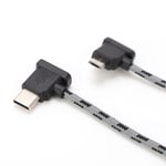 UK Right Angle Type C To Micro USB Data Cable For DJI Air 2 / Mini 2