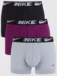Nike Underwear Mens Boxer Brief 3pk - Multi, Multi, Size L, Men