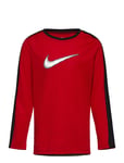 B Nk All Day Play Ls Knit Top Sport T-shirts Long-sleeved T-shirts Red Nike