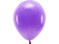 Partydeco Eco Ballonger Lila 30Cm 10St