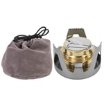 Portable Ultra-Light Mini Cooking Burner Alcohol Fuel Stove for BBQ Camping(Grey)