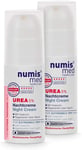Numis Med Night Cream with 5% Urea - 2 X Skin Soothing Face Care for Stressed Fa