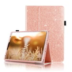 FSCOVER Case for iPad Pro 11 Inch 2020 (2nd Generation), Glitter PU Leather Flip Stand Smart Cover Auto Sleep/Wake Magnetic Cases with Pencil Holder for Apple iPad Pro 2020/2018 11'', Rose Gold