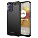 Motorola Moto G73 5G Karbon teksturert Deksel - Svart