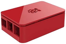 OneNineDesign Boîtier pour Raspberry Pi 3 modèle B+ et modèles précédents, Couleur : Rouge