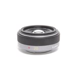 Panasonic Used Lumix G 20mm f/1.7 ASPH Pancake Lens Silver