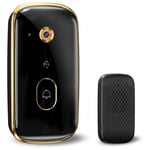 3X(2.4G WiFi Wireless Doorbell Camera, Motion Sensor, 2 Way Audio, Night Vision,