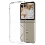 tectTech Motorola Razr 50 Crystal Hybrid-skal, Genomskinlig