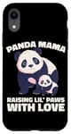 iPhone XR Panda Mama Raising Lil Paws With Love Cute Mom Bear And Cub Case