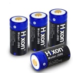 Arlo Battery Rechargeable, CR123A 900mAh 3.7V Li-ion Hixon Rechargeable Battery for Reolin Argus for Arlo Security Cameras,Flashlight 4pcs