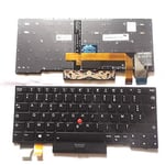 Junweier Clavier Français rétro-éclairé Azerty pour Lenovo ThinkPad L13 X13 X280 X390 A285 X395 20KF 20KE Yoga S2 5th 01YP000 01YP040 01YP120 01YP160 01YP200 French Laptop Keyboard FR