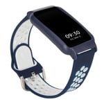 20mm Watchband Stylish For FREE Smart Watch Dark Blue White + Blue Shel HOT