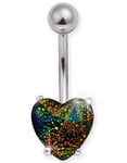 Enchanted Multicolor Stone - Navelpiercing i Äkta Silver