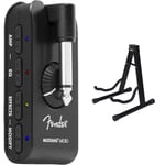 Fender Mustang Micro Amplifier - The Ultimate All-In-One Personal Headphone Amplifier & KEPLIN Guitar Stand A Frame Foldable Universal Fits All Guitars Acoustic Electric Bass Stand A (Guitar Stand)