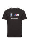 Bmw Mms Ess Logo Tee Sport T-shirts Short-sleeved Black PUMA Motorsport