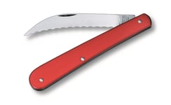 VICTORINOX Baker's knife fickkniv med vågtandat knivblad - röd Alox