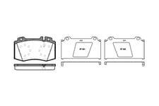 Bromsbelägg Remsa - Mercedes - W211, C209, R129, Sl r230, W163, W220, C215