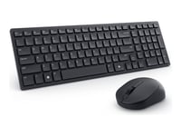 Dell Pro Compact Silent Keyboard And Mouse - Km555 - Sats Med Tangentbord Och Mus - Trådlös - 2.4 Ghz, Bluetooth 5.1 - Qwerty - Usa, Internationellt - Svart - Med 3 Års Avancerad Utbytesservice