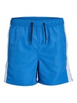 JACK & JONES Men's Jpstfiji Jjswim Tape Swimming Shorts, Super Sonic, L