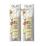 2 x Olay Total Effects Moisturiser & Serum Duo/ 7 In 1 Intense Moisturiser Serum