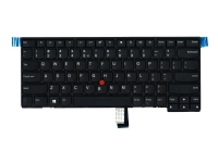 Lite-On - Erstatningstastatur for bærbar PC - med Trackpoint - QWERTY - US International - FRU, CRU - Tier 2 - for ThinkPad L470 20J4, 20J5, 20JU, 20JV