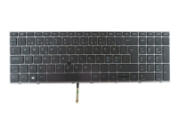HP - Erstatningstastatur for bærbar PC - med pekepinne, ClickPad - bakbelysning - Internasjonal engelsk / kanadisk fransk - for ZBook Fury 15 G7 Mobile Workstation, 15 G8 Mobile Workstation