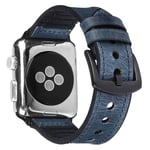 Apple Watch Series 5 40mm genuine leather silicone watch band - Blue