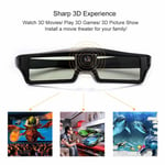 Universal 3D DLP-Link 144Hz Active Shutter Glasses Movie USB For BenQ W1070 W700