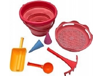 Schildkrot SFS 7in1 Sand Toys folding bucket red