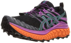 ASICS Women's Trabuco Max Trail Running Shoe, Black/Digital Grape, 5 UK