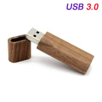 QWERBAM USB 3.0 Customer Wooden Usb Flash Drive Memory Stick Bamboo Wood Pen Drive 4gb 16gb 32GB 64GB U Disk Wedding Gifts High Speed (Capacity : 32GB, Color : Walnut wood)